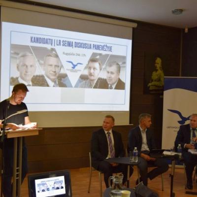   Panevėžio Liberalaus Jaunimo suorganizuota kandidatų į LR Seimą Panevėžyje diskusija